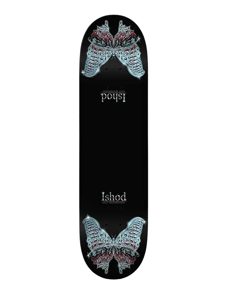 REAL Ishod Mariposa Chrome Redux 8.38 Twin Tail DBX Skateboard Deck Skateboard Decks Real