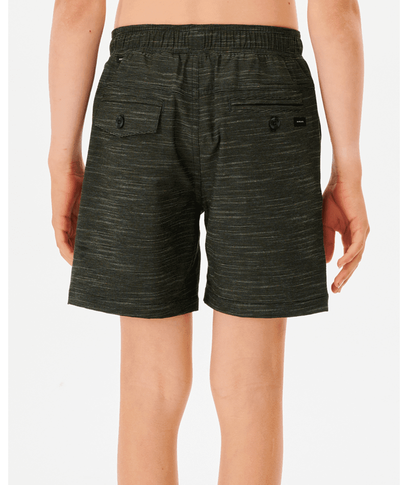 RIP CURL Boys Jackson Volley Boardwalk Hybrid Shorts Black Boy's Hybrid Shorts Rip Curl