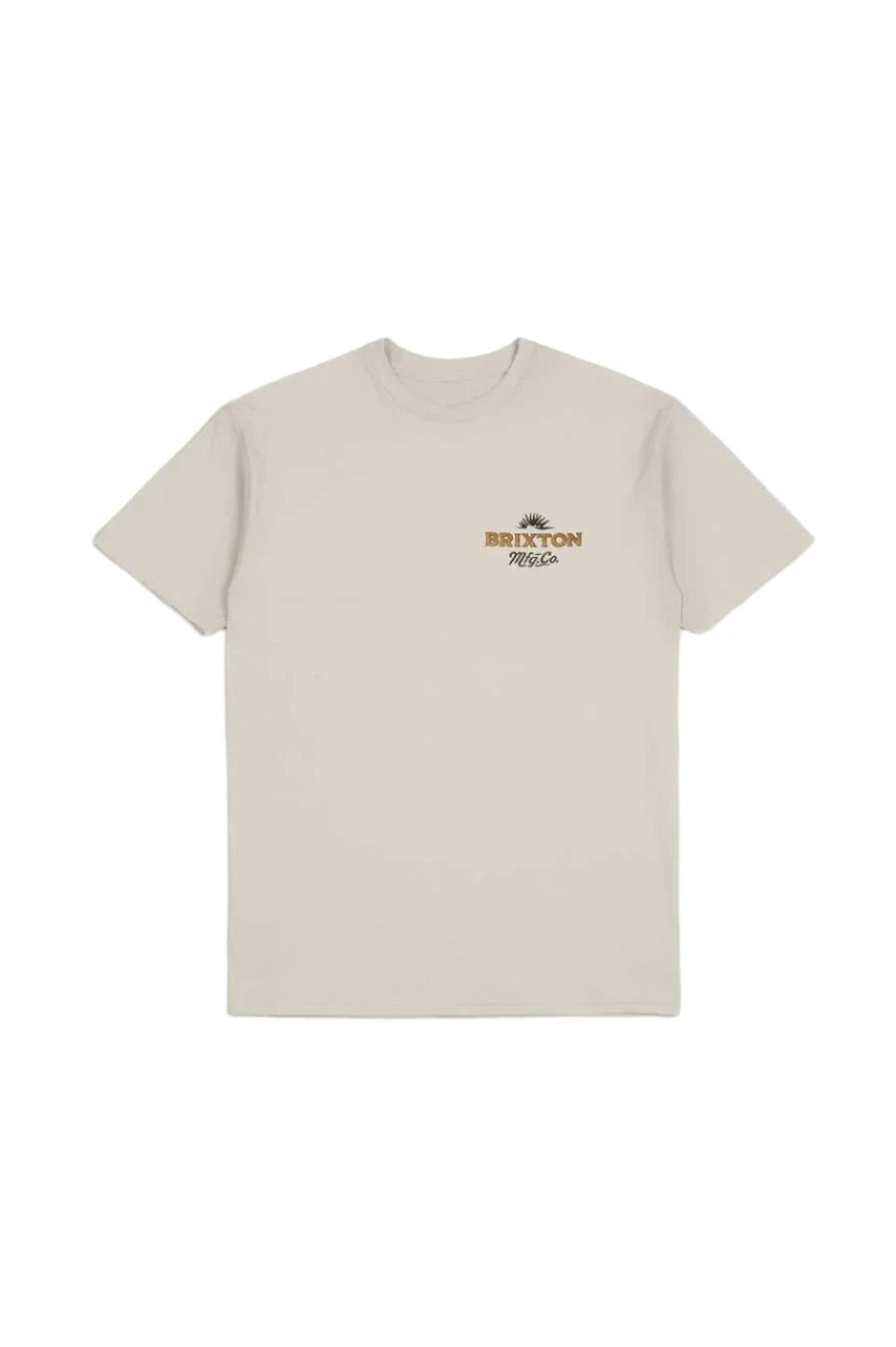 BRIXTON Wrangling T-Shirt Cream Men's Short Sleeve T-Shirts Brixton