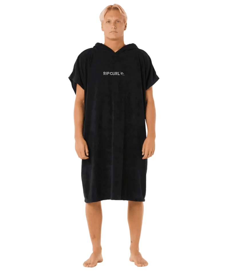 RIP CURL Brand Hooded Towel Black/Grey Towels Rip Curl