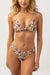 RHYTHM Women's Drifter Floral Knot Trilette Bikini Top Chocolate Women's Bikini Tops Rhythm 
