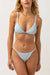 RHYTHM Women's Isla Rib Bralette Bikini Top Cool Blue Women's Bikini Tops Rhythm 