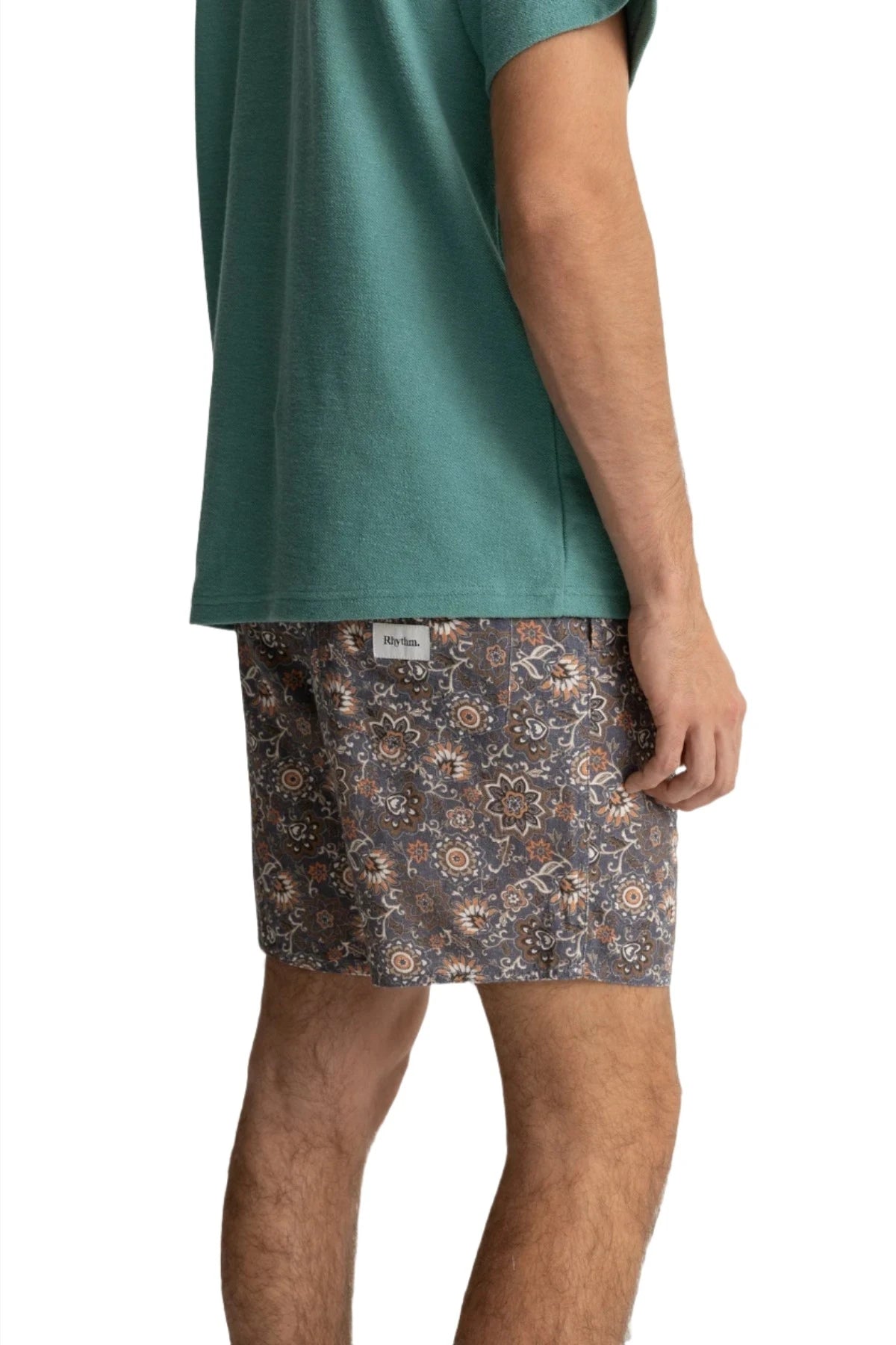 RHYTHM Raya Paisley Jam Dark Navy Men's Walkshorts Rhythm