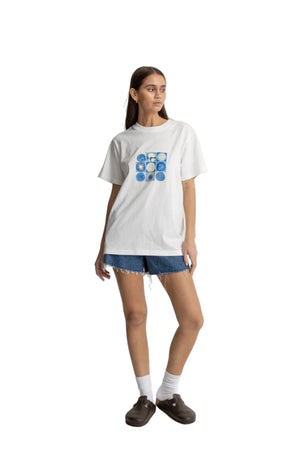 RHYTHM Women's Seacrest Boyfriend Vintage T-Shirt Vintage White Women's T-Shirts Rhythm 