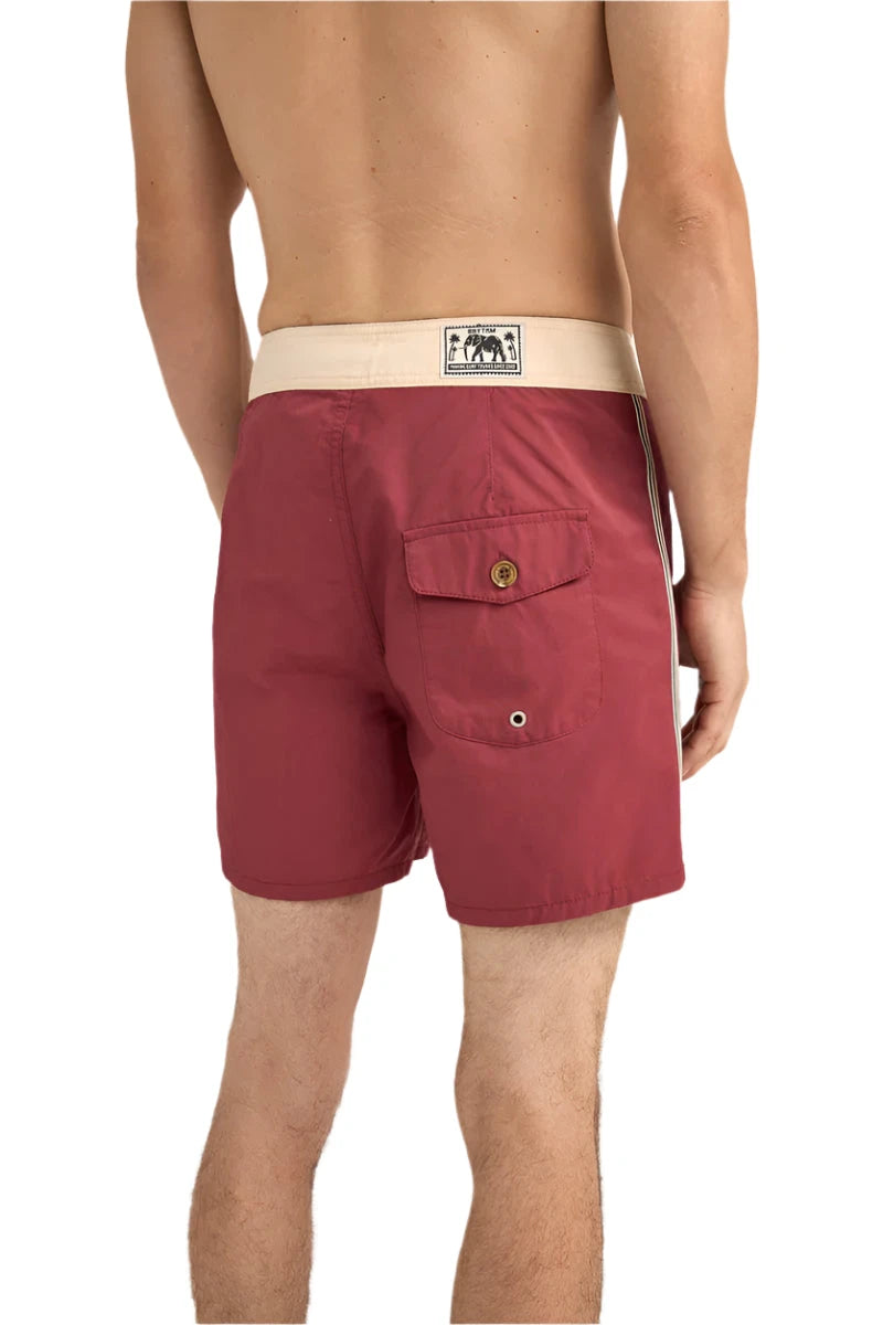 RHYTHM Heritage Trunk Merlot Men's Boardshorts Rhythm
