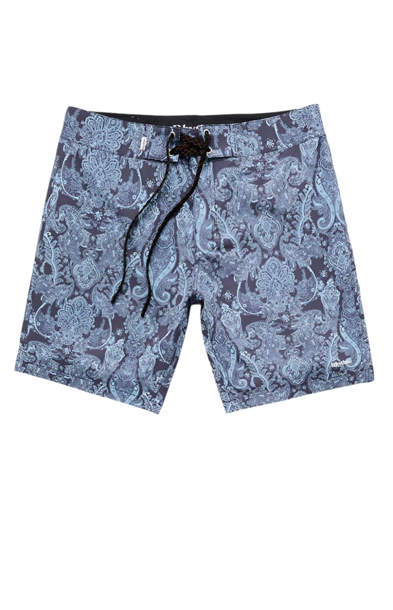 RHYTHM Jean Paisley Trunk Boardshort Navy Men's Boardshorts Rhythm