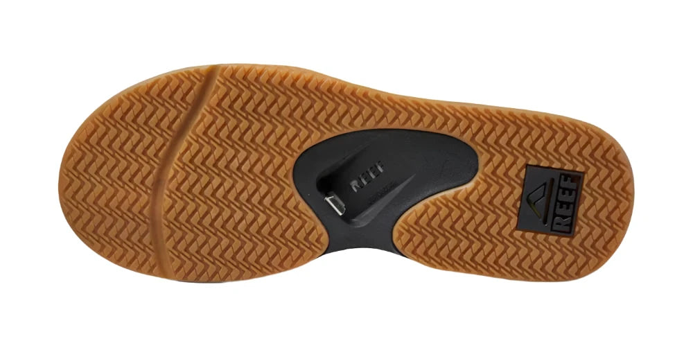 REEF Fanning Sandals Black/Silver Men's Sandals Reef