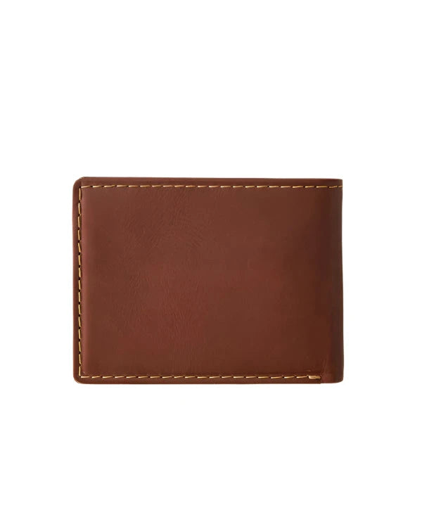 RIP CURL Surf Revival RFID All Day Wallet Dark Brown Leather Men's Wallets Rip Curl