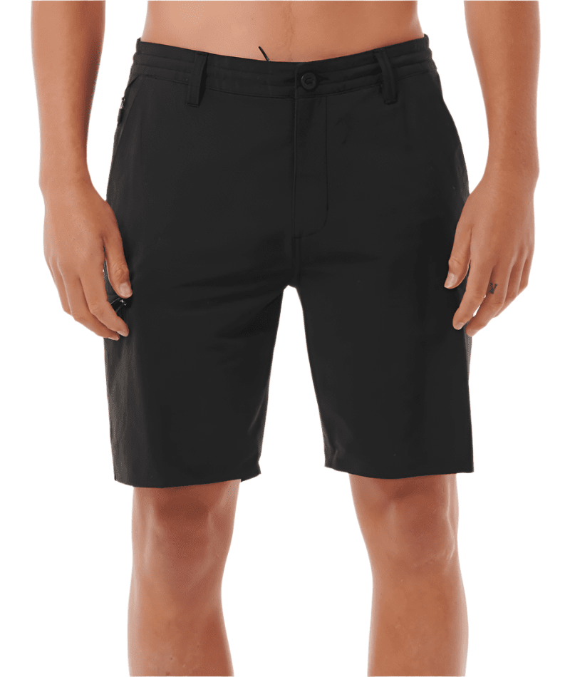 RIP CURL Global Entry Boardwalk Shorts Black Men's Hybrid Shorts Rip Curl
