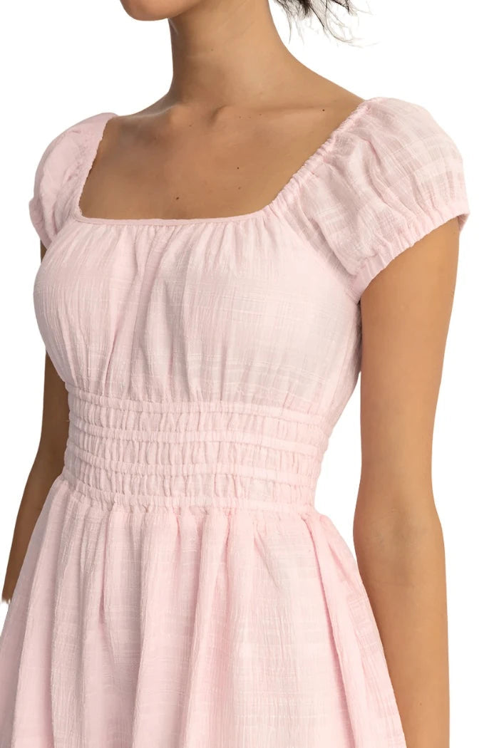 RHYTHM Women's Washed Out Cap Sleeve Dress Pink Women's Dresses Rhythm