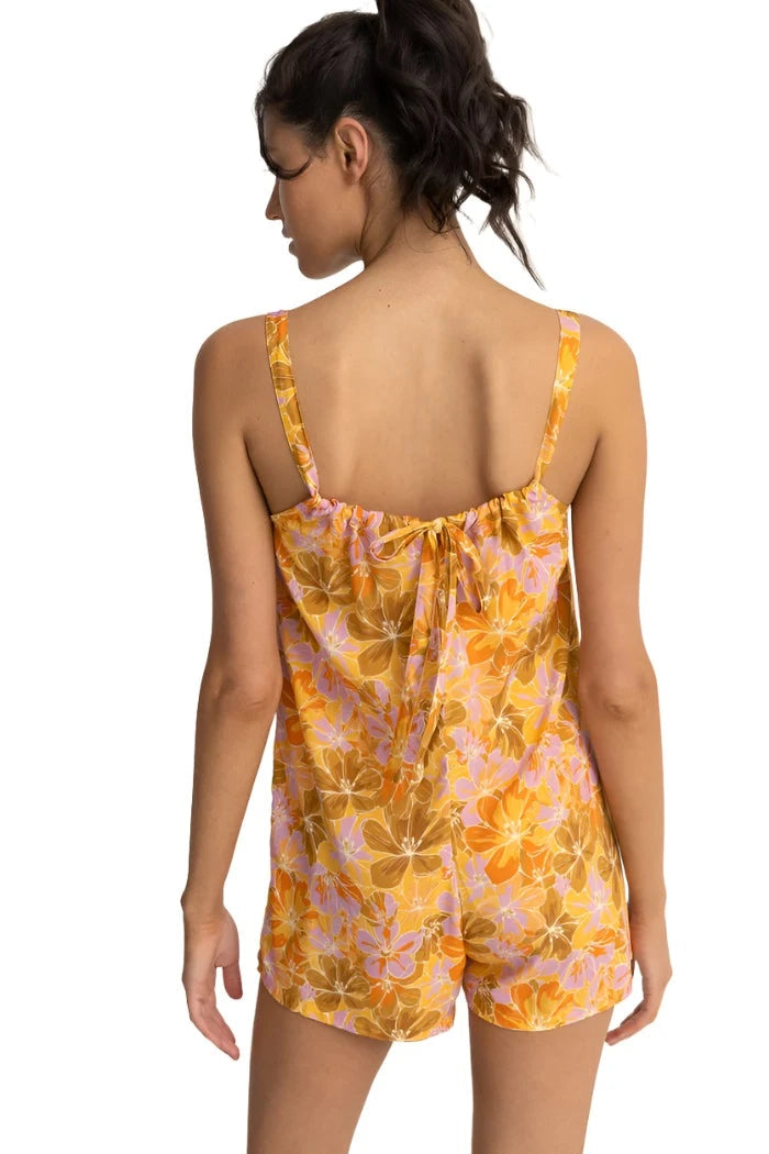 RHYTHM Women's Mahana Floral Playsuit Yellow Women's Rompers & Jumpsuits Rhythm