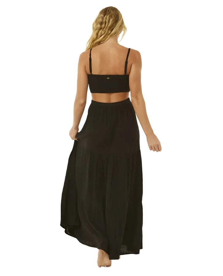 RIPCURL Women's Premium Surf Maxi Dress Black Women's Dresses Rip Curl