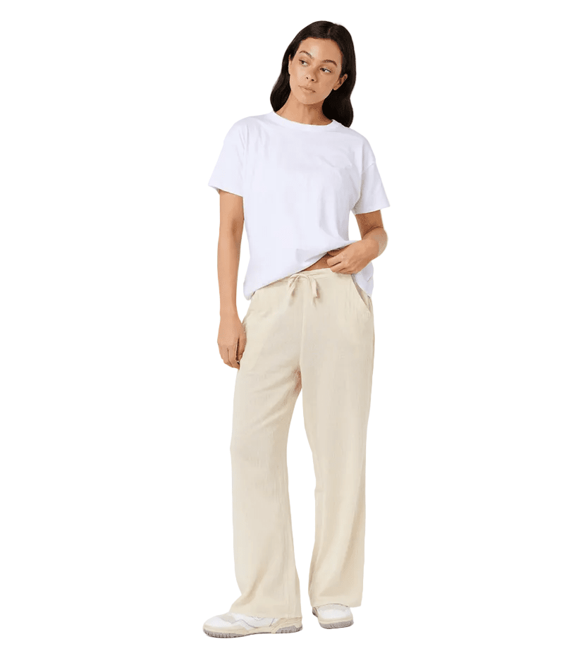 RIP CURL Women's Classic Wide Leg Pants Natural Women's Pants Rip Curl