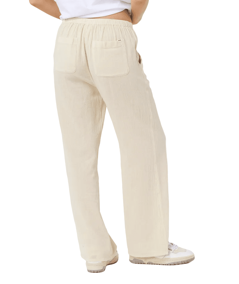 RIP CURL Women's Classic Wide Leg Pants Natural Women's Pants Rip Curl