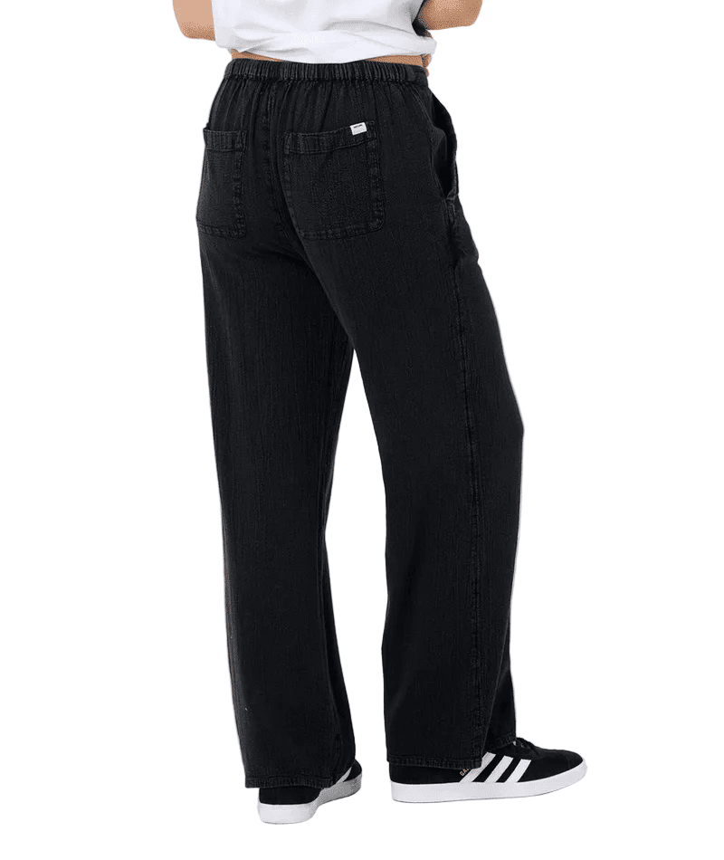 RIP CURL Women's Classic Wide Leg Pants Black Women's Pants Rip Curl