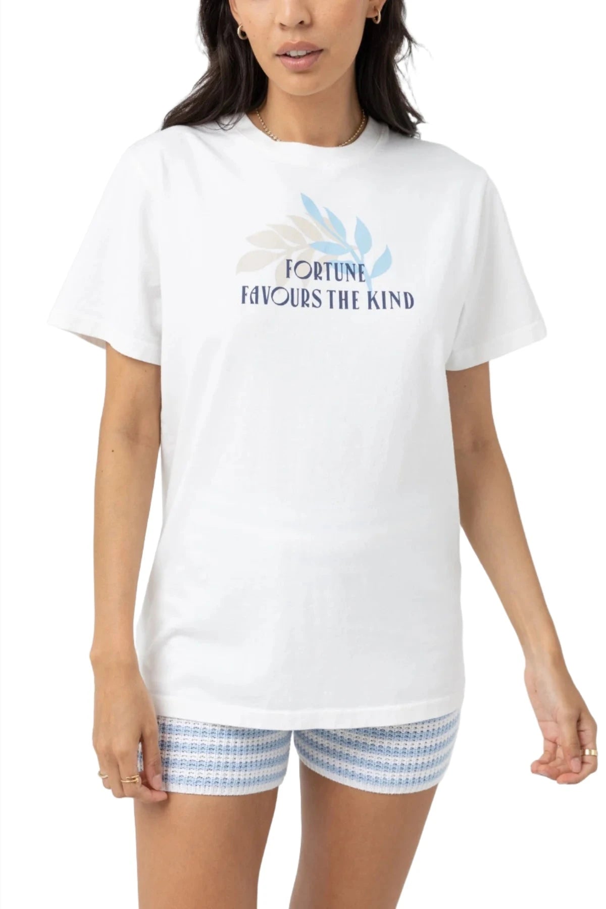 RHYTHM Women's Fortune Boyfriend T-Shirt Vintage White Women's T-Shirts Rhythm 
