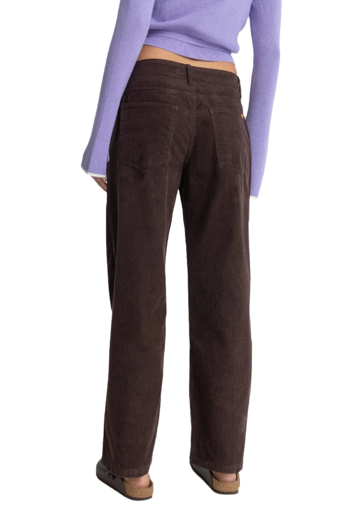 RHYTHM Lula Low Rise Pant Chocolate Women's Pants Rhythm