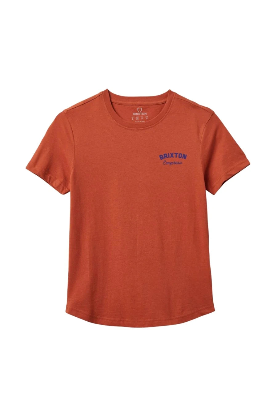 BRIXTON Women's Empresa Fitted Crew T-Shirt Terracotta Women's T-Shirts Brixton