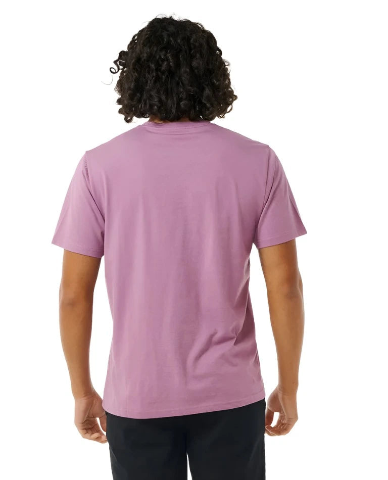 RIP CURL Pill Icon T-Shirt Dusty Purple Men's Short Sleeve T-Shirts Rip Curl