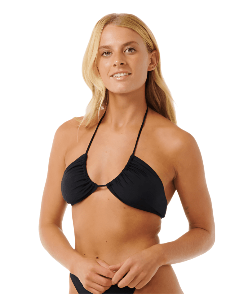 RIP CURL Women's Classic Surf Bandeau Black Women's Bikini Tops Rip Curl