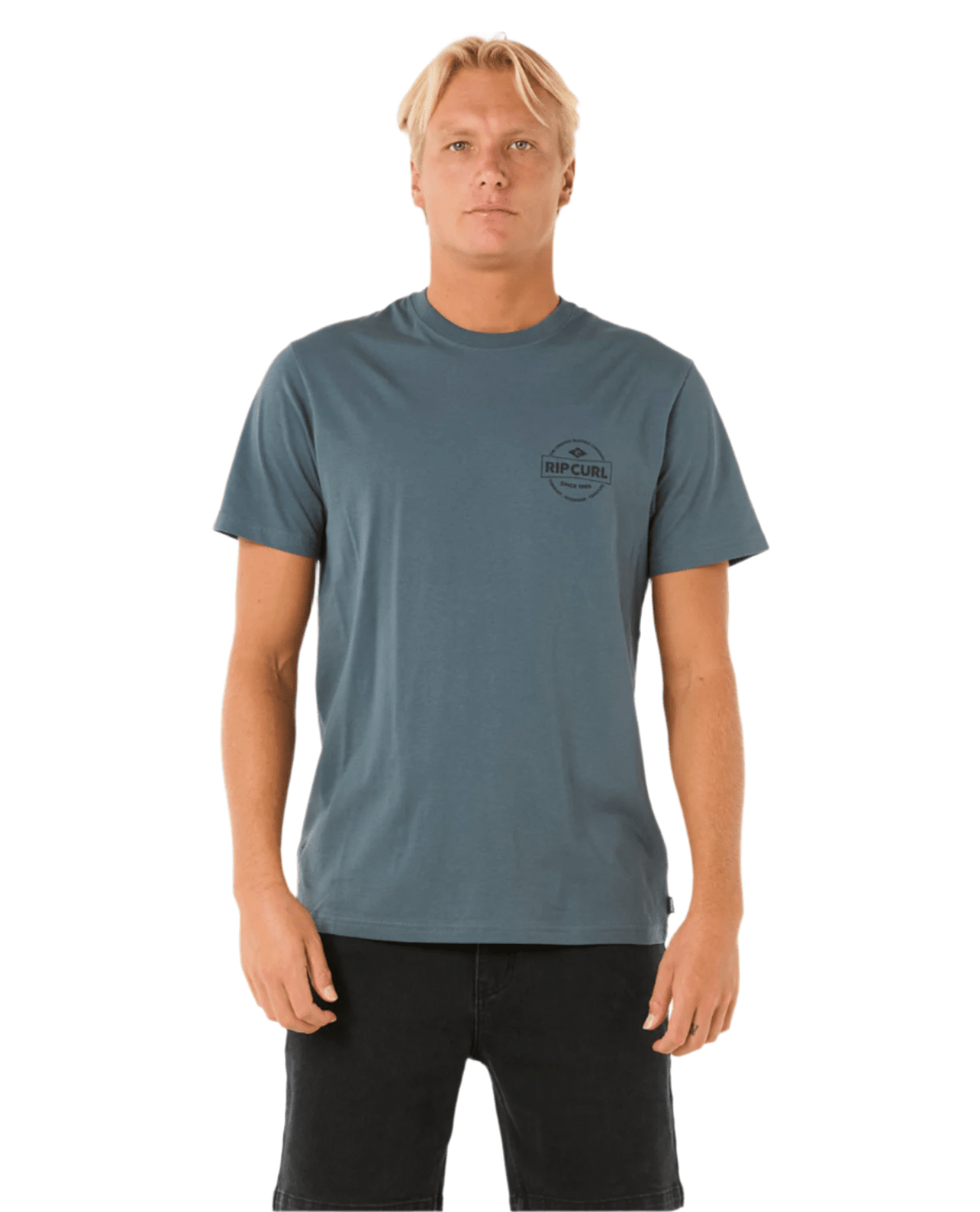 RIP CURL Staple T-Shirt Pine Night Men's Short Sleeve T-Shirts Rip Curl