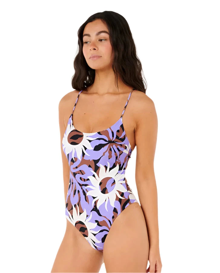 RIP CURL Women's Cala Nights Cheeky One Piece Multico Women's One Pieces Rip Curl