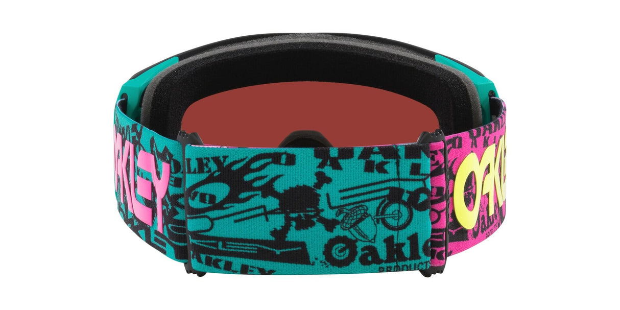 OAKLEY Line Miner L Pink Logo Collage - Prizm Rose Gold Iridium Snow Goggle Snow Goggles Oakley