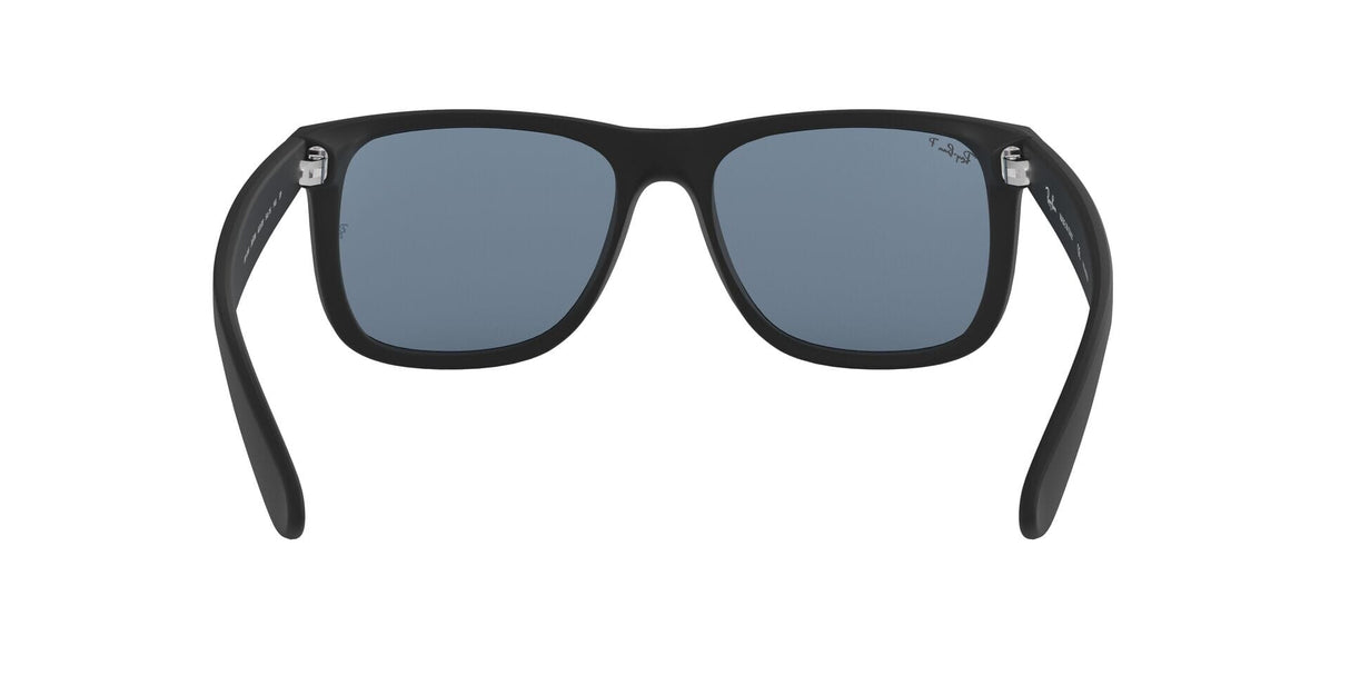 RAY-BAN Justin Rubber Black - Dark Blue Polarized Sunglasses Sunglasses Ray-Ban