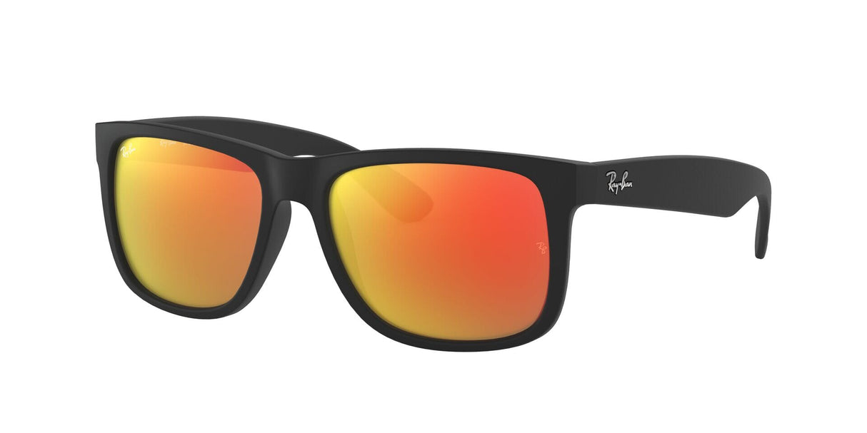 RAY-BAN Justin Color Mix Matte Black - Red Mirror Sunglasses Sunglasses Ray-Ban