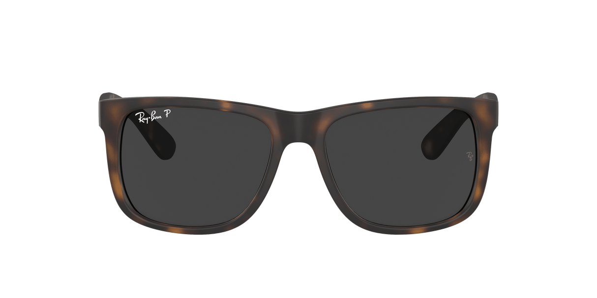 RAY-BAN Justin Classic Matte Havana - Dark Grey Polarized Sunglasses Sunglasses Ray-Ban