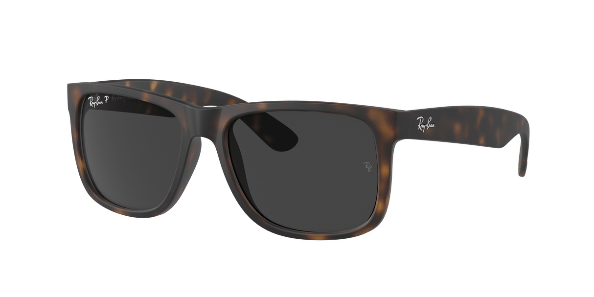 RAY-BAN Justin Classic Matte Havana - Dark Grey Polarized Sunglasses Sunglasses Ray-Ban
