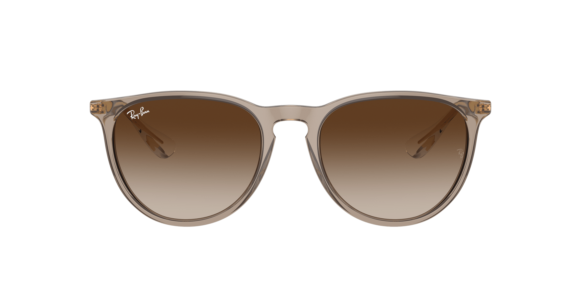 RAY-BAN Erika Classic Polished Transparent Light Brown - Brown Sunglasses