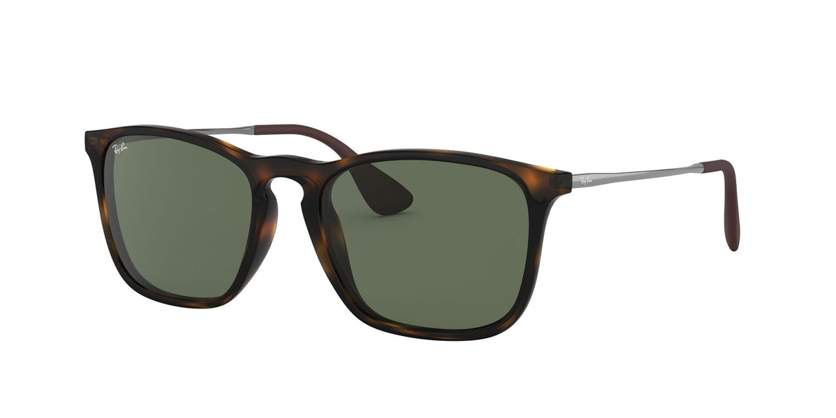 RAY-BAN Chris Polished Light Havana - Green Classic Sunglasses Sunglasses Ray-Ban
