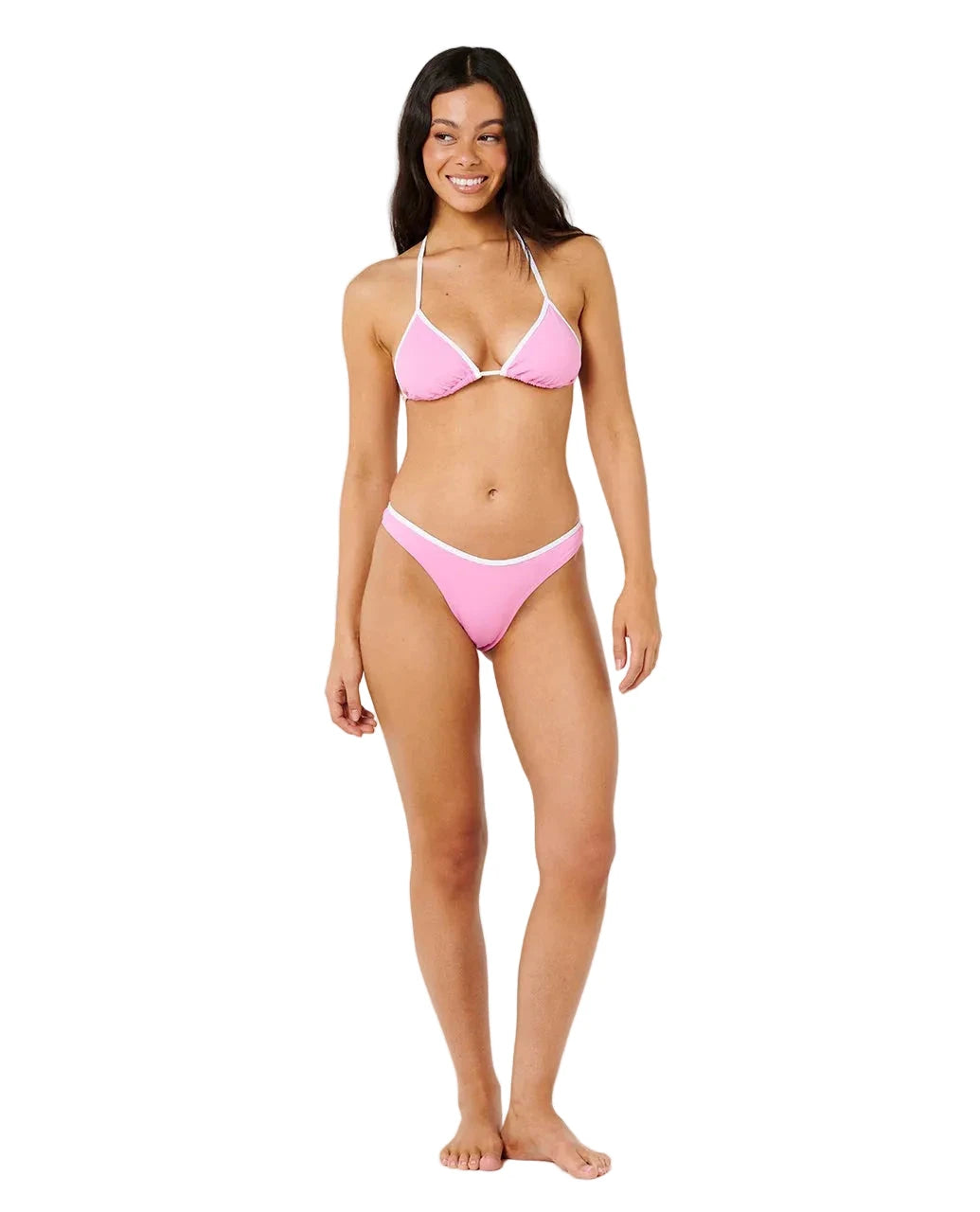RIP CURL Women's Classic Surf High Cut Skimpy Bikini Bottom Fuchsia Women's Bikini Bottoms Rip Curl