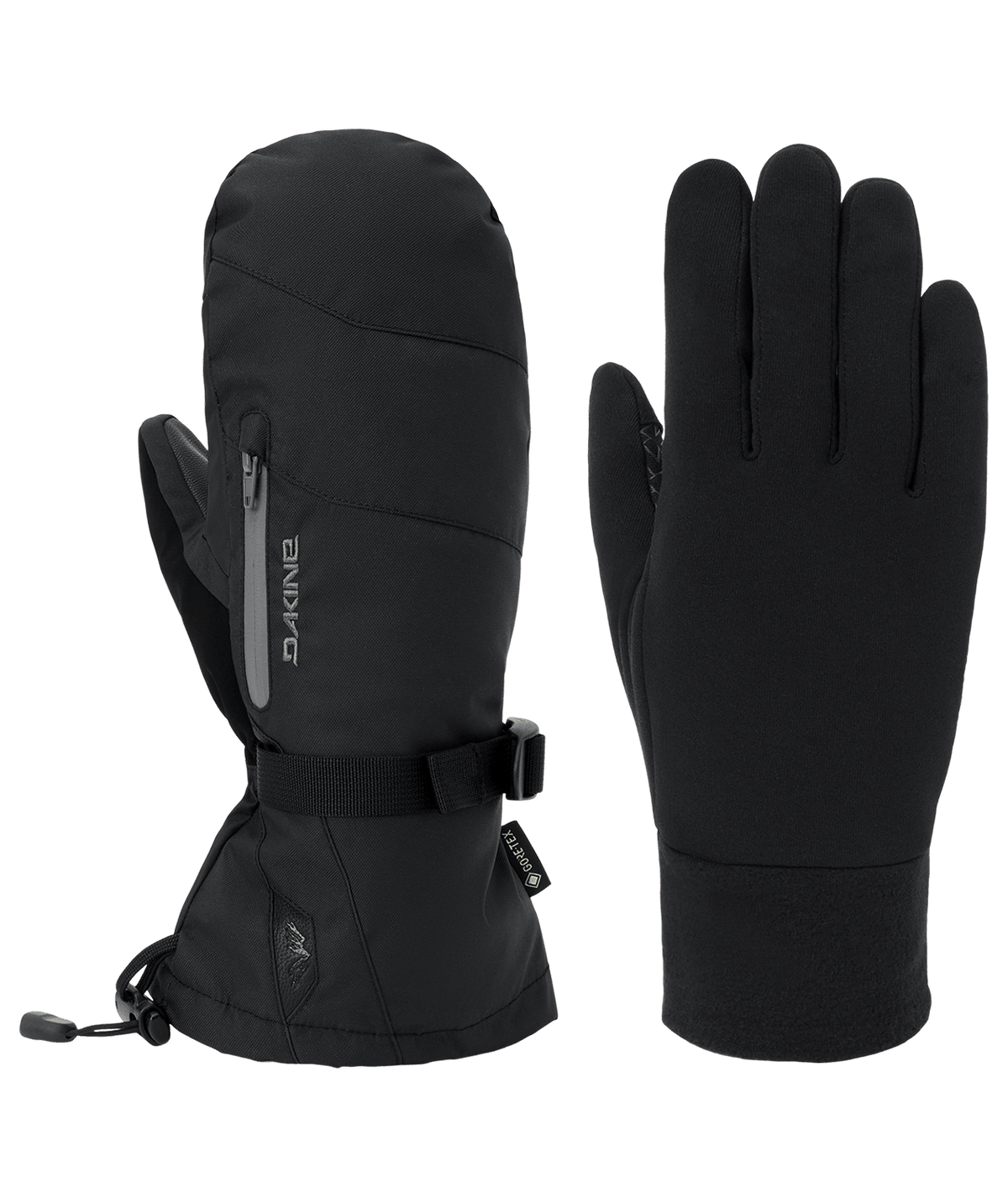 DAKINE Titan 2.0 Leather DLX GORE-TEX Mitt Black Men's Snow Mitts Dakine