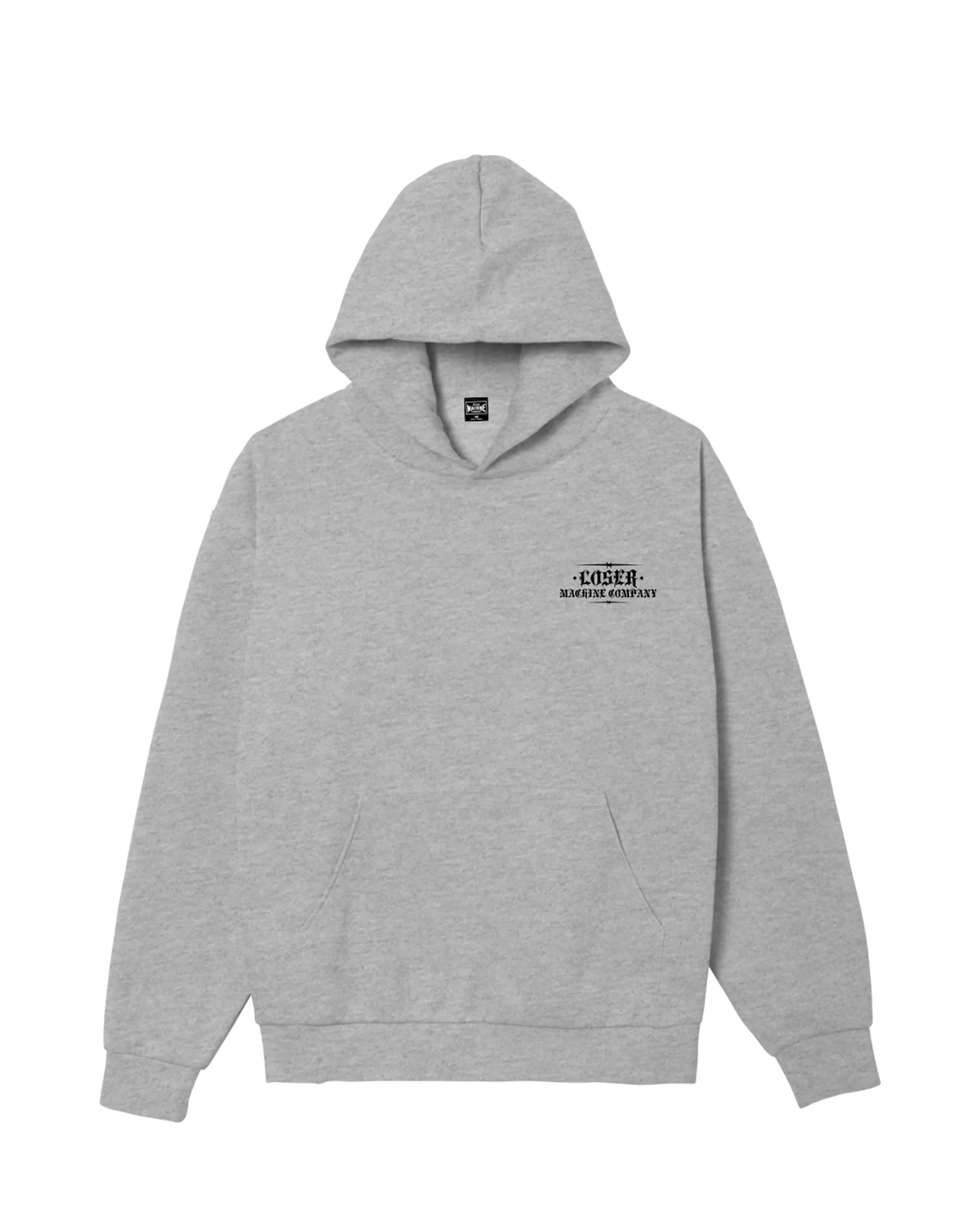 LOSER MACHINE Thrash Pound Pullover Hoodie Heather Grey Men's Pullover Hoodies Loser Machine