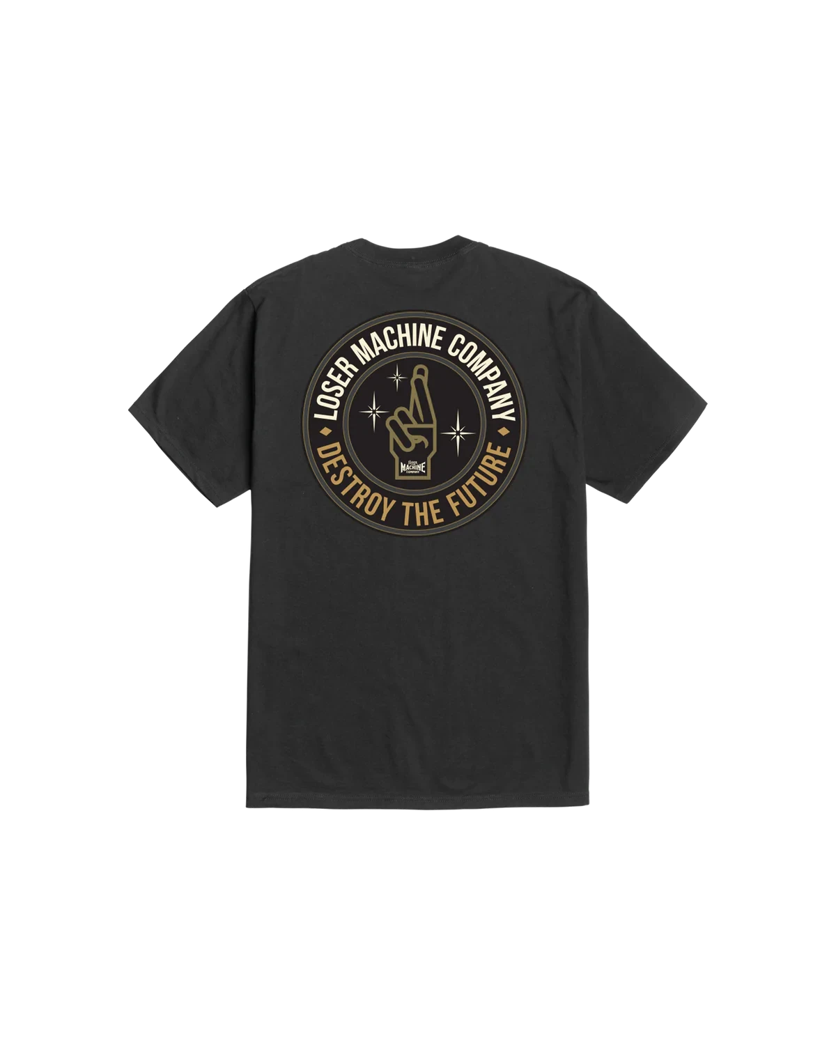 LOSER MACHINE Time Honoured T-Shirt Black Men's Short Sleeve T-Shirts Loser Machine