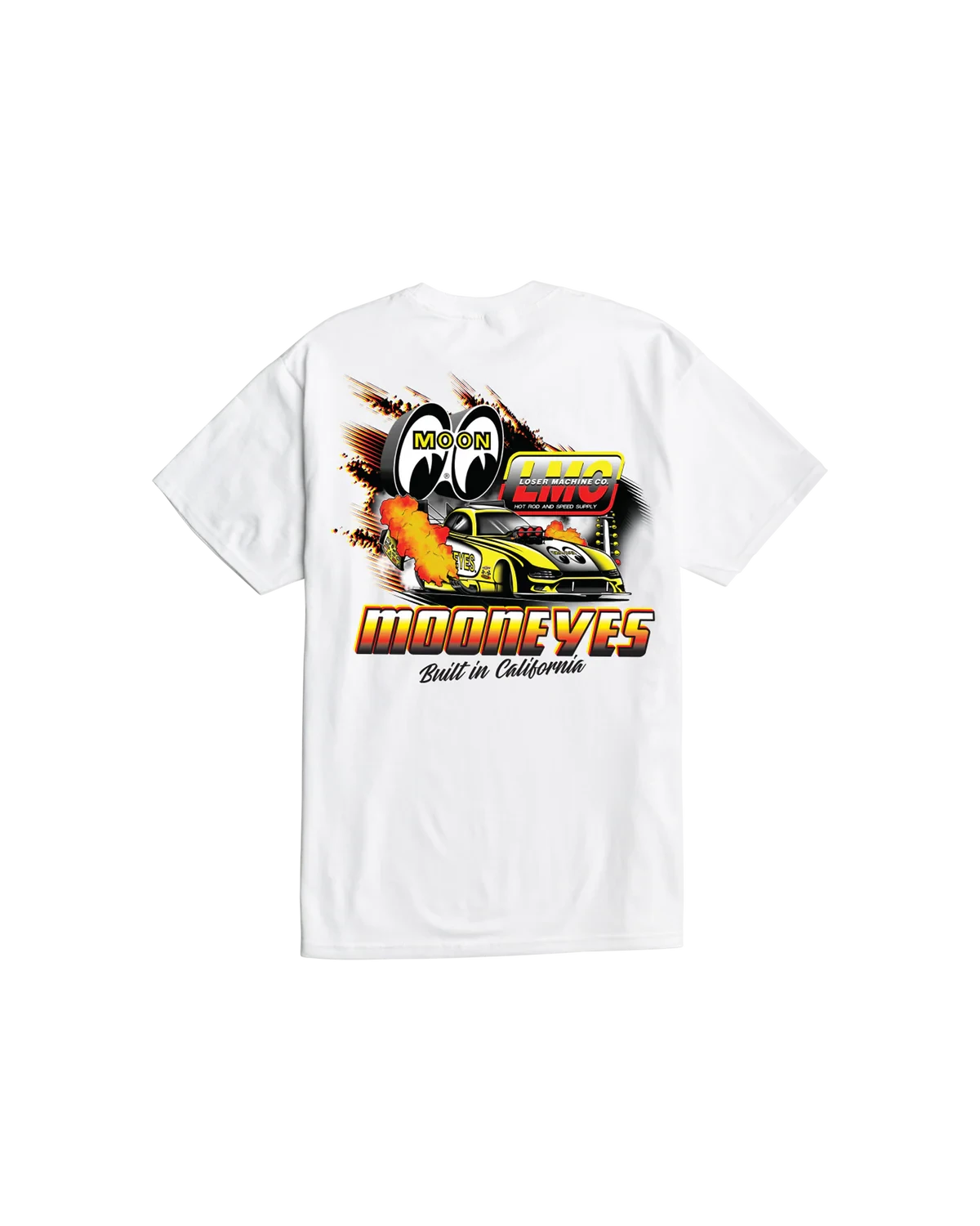 LOSER MACHINE Burnout T-Shirt White Men's Short Sleeve T-Shirts Loser Machine