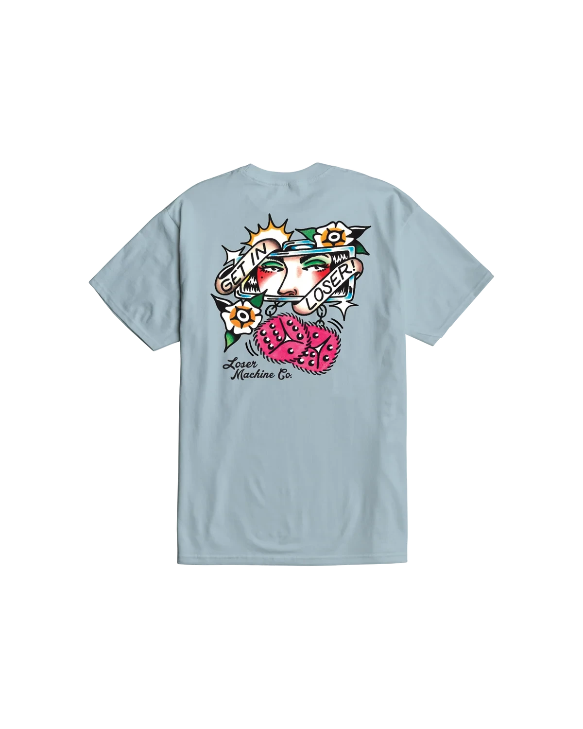 LOSER MACHINE Wild Ride T-Shirt Arctic Blue Men's Short Sleeve T-Shirts Loser Machine