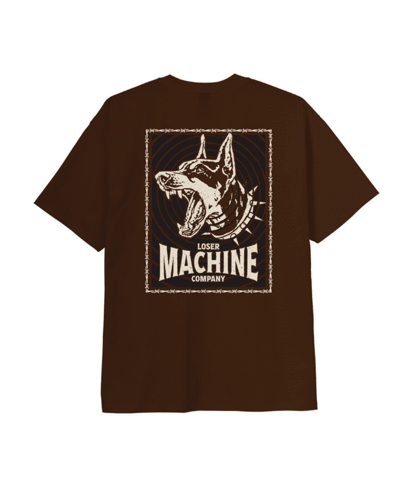 LOSER MACHINE Big Bark Heavyweight T-Shirt Java Brown Men's Short Sleeve T-Shirts Loser Machine