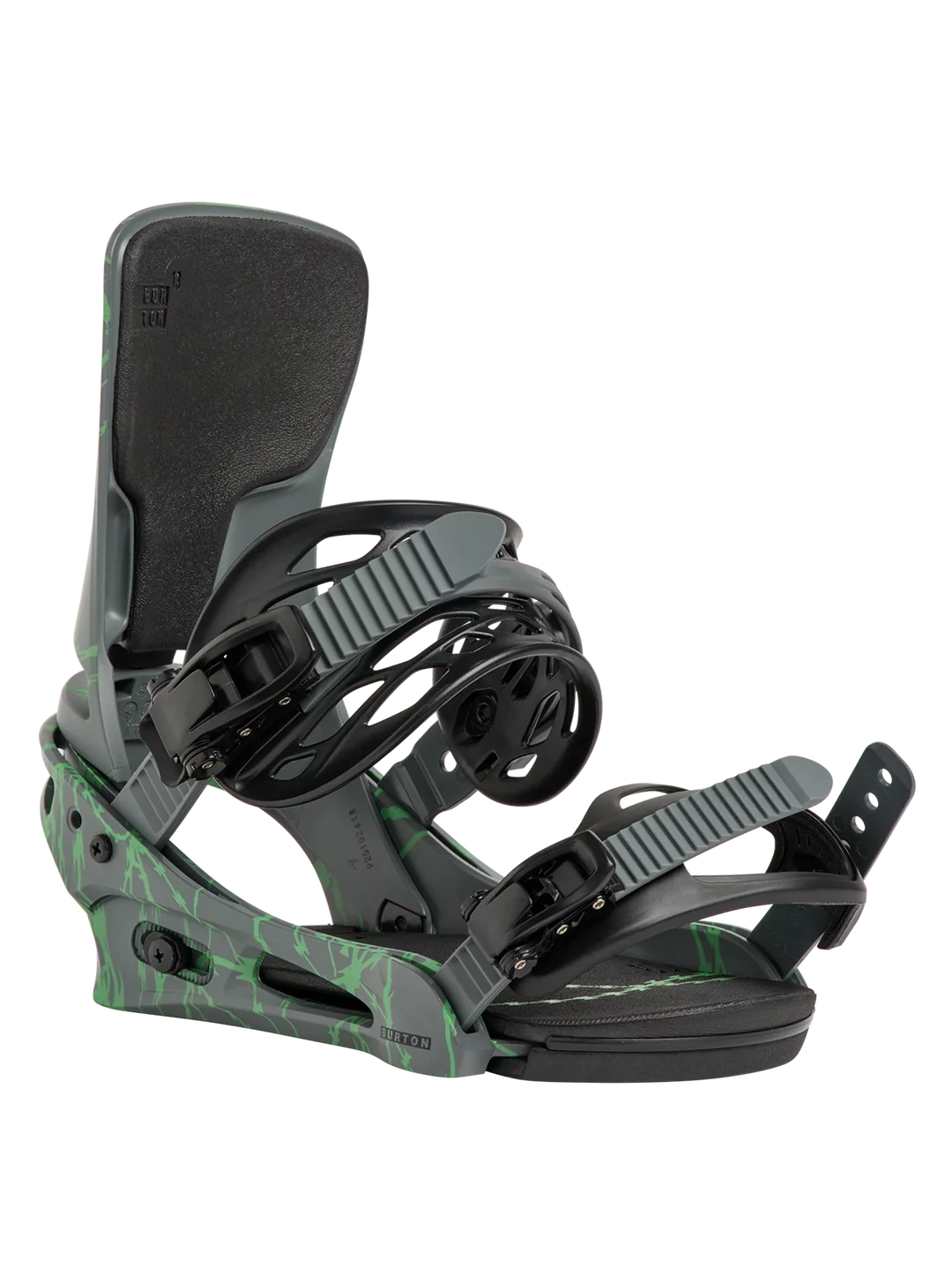 BURTON Cartel Snowboard Bindings Grey/Green Voltage 2027 Men's Snowboard Bindings Burton