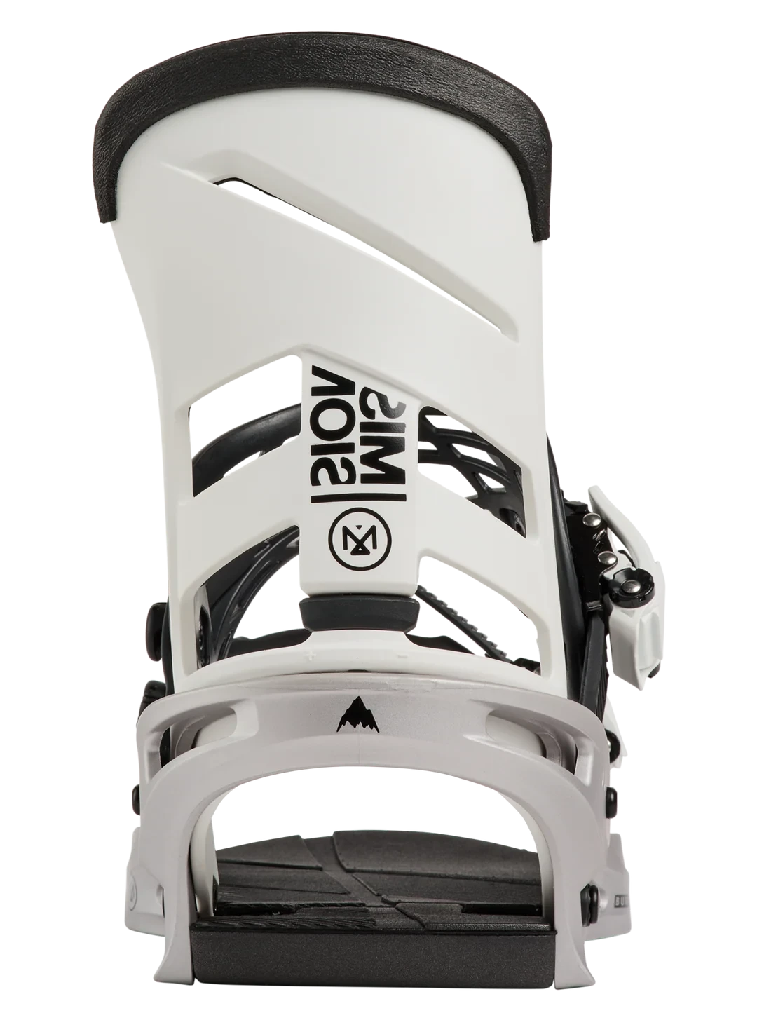 BURTON Mission Snowboard Bindings White/Silver 2027 Men's Snowboard Bindings Burton