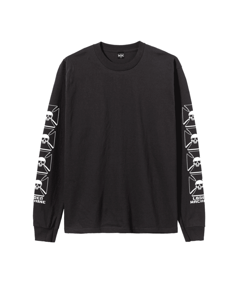 LOSER MACHINE Catacomb Long Sleeve T-Shirt Black Men's Long Sleeve T-Shirts Loser Machine