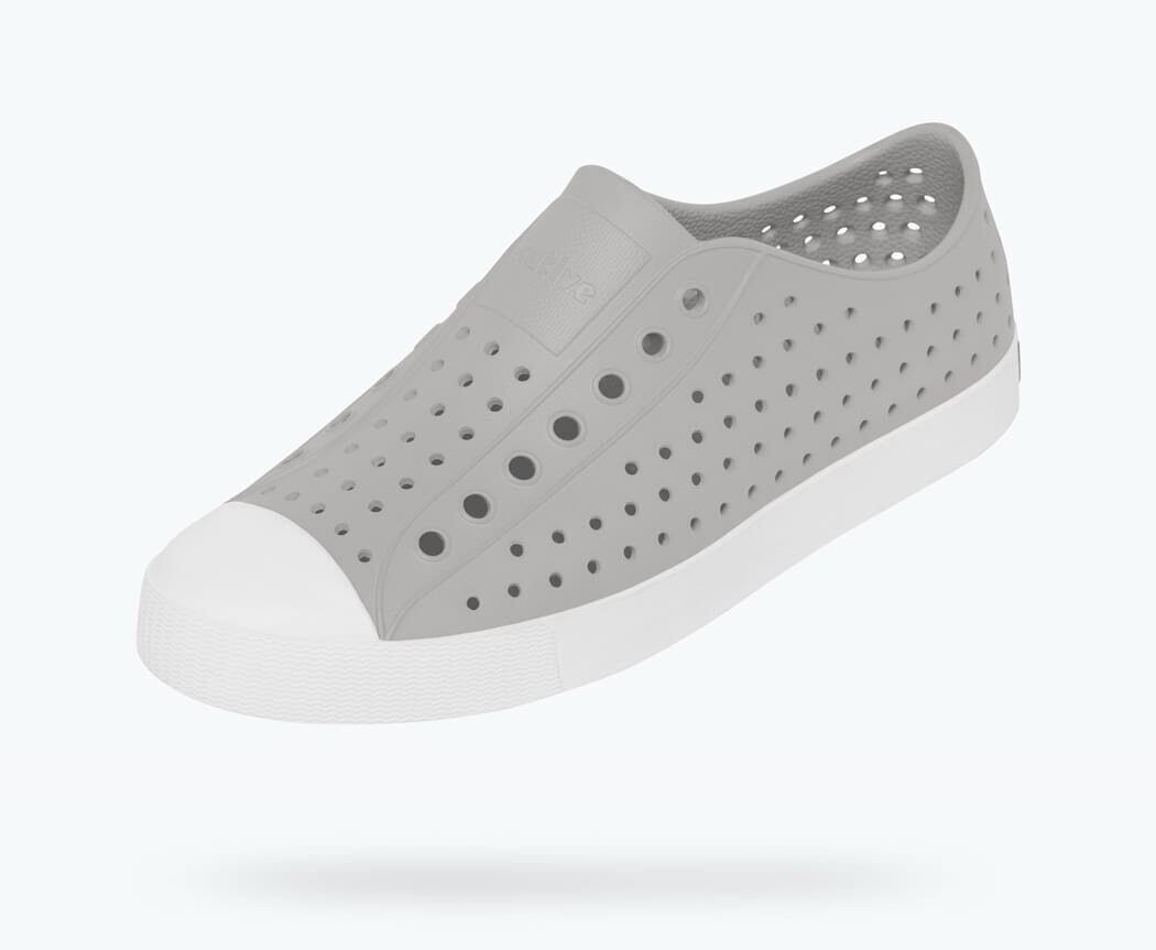NATIVE Women's Jefferson Adult Shoes Pigeon Grey/Shell White Women's Native Shoes Native Shoes