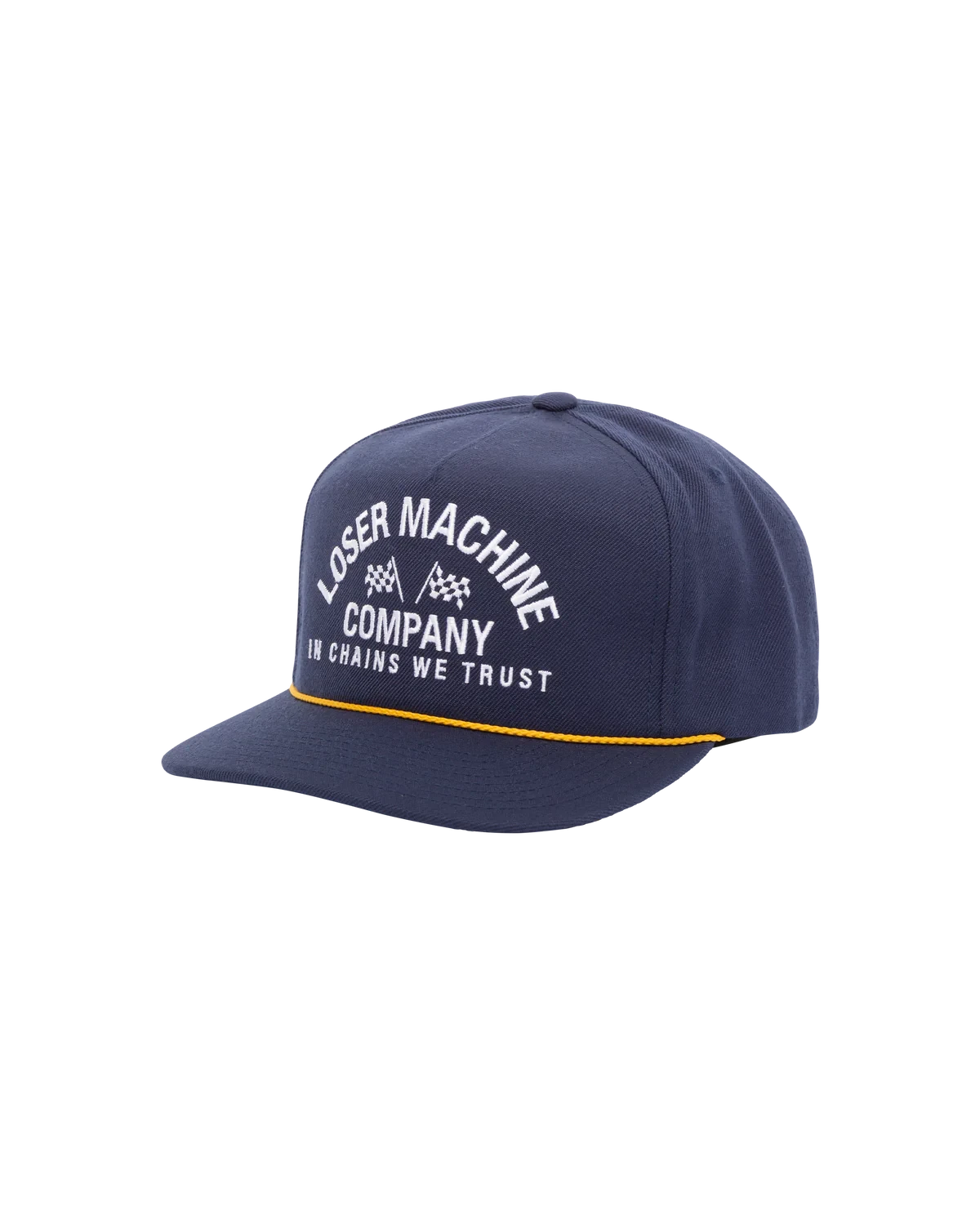 LOSER MACHINE Raceway Redux Snapback Hat Navy Men's Hats Loser Machine