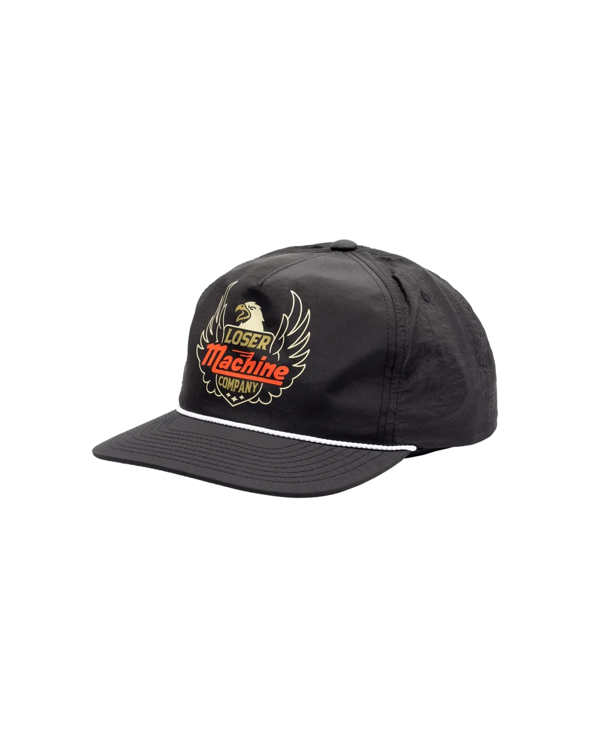 Loser Machine Winston Snapback Hat Black Men's Hats Loser Machine