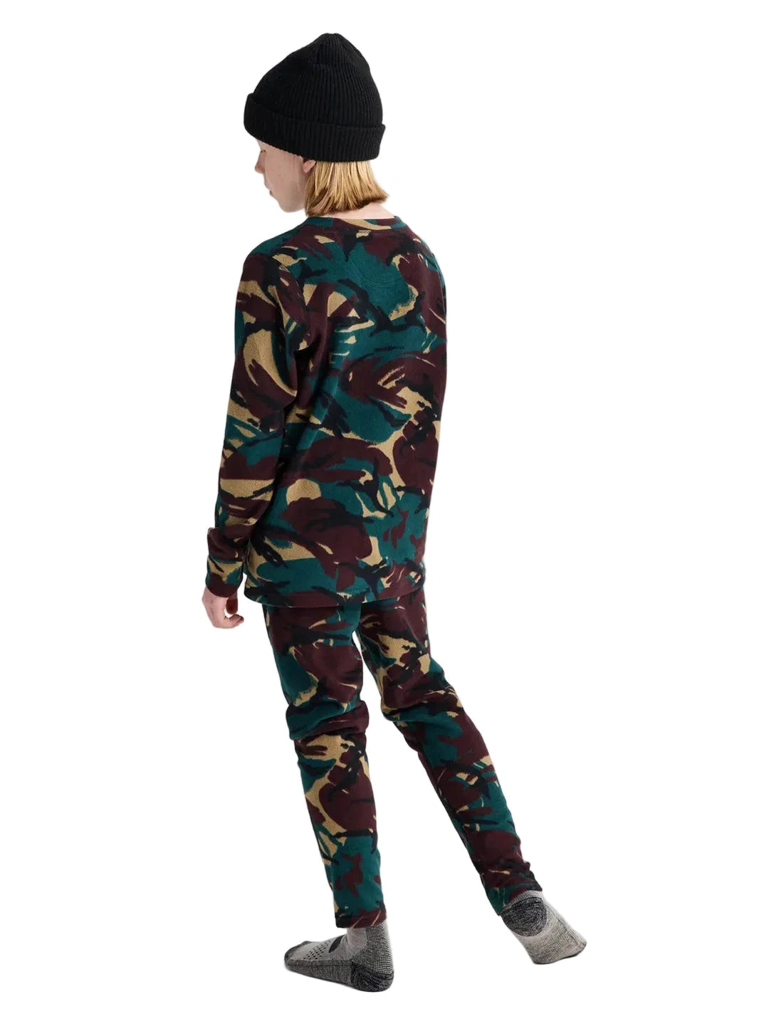 BURTON Kids Fleece Base Layer Set Seersucker Camo Youth Base Layers Burton