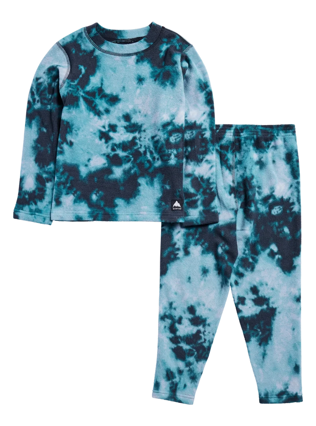 BURTON Toddlers Fleece Base Layer Set Crumple Dye Toddler Base Layers Burton
