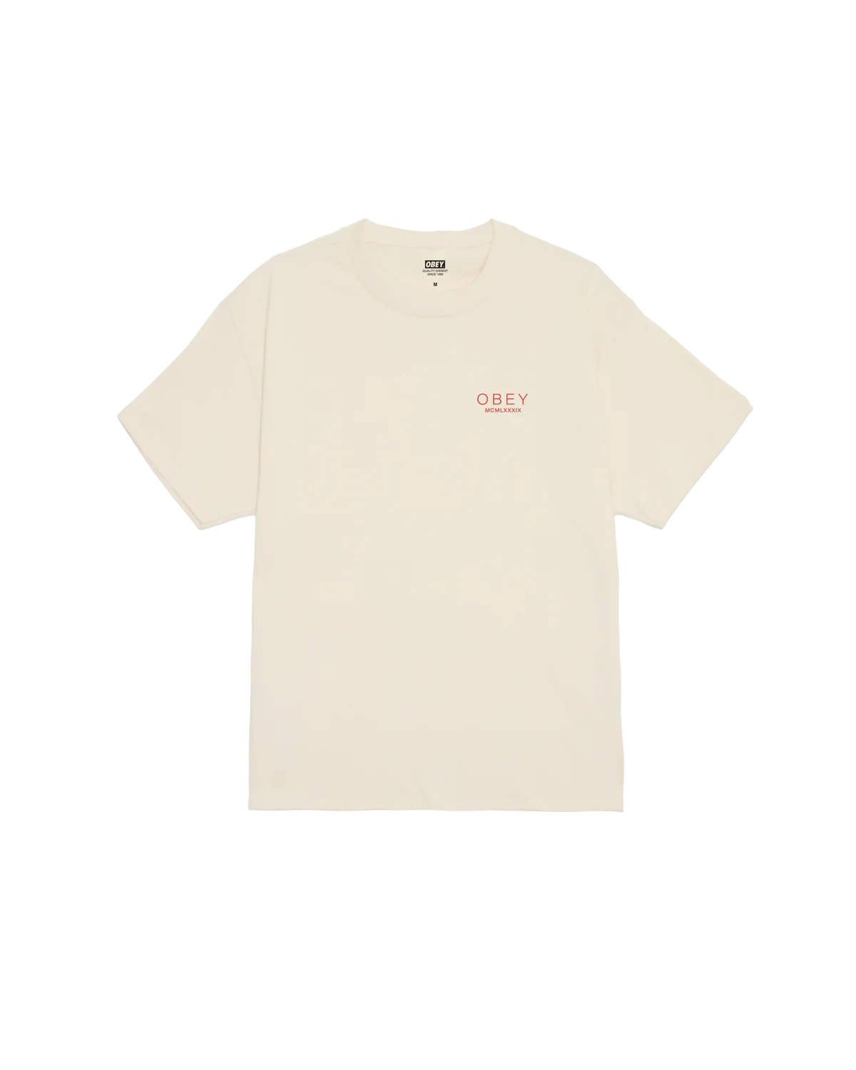 OBEY Bella Maximus T-Shirt Cream Men's Short Sleeve T-Shirts Obey