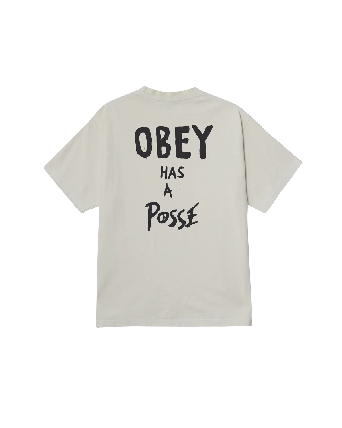 OBEY Obey Has a Posse Pigment T-Shirt Pigment Chalk Men's Short Sleeve T-Shirts Obey